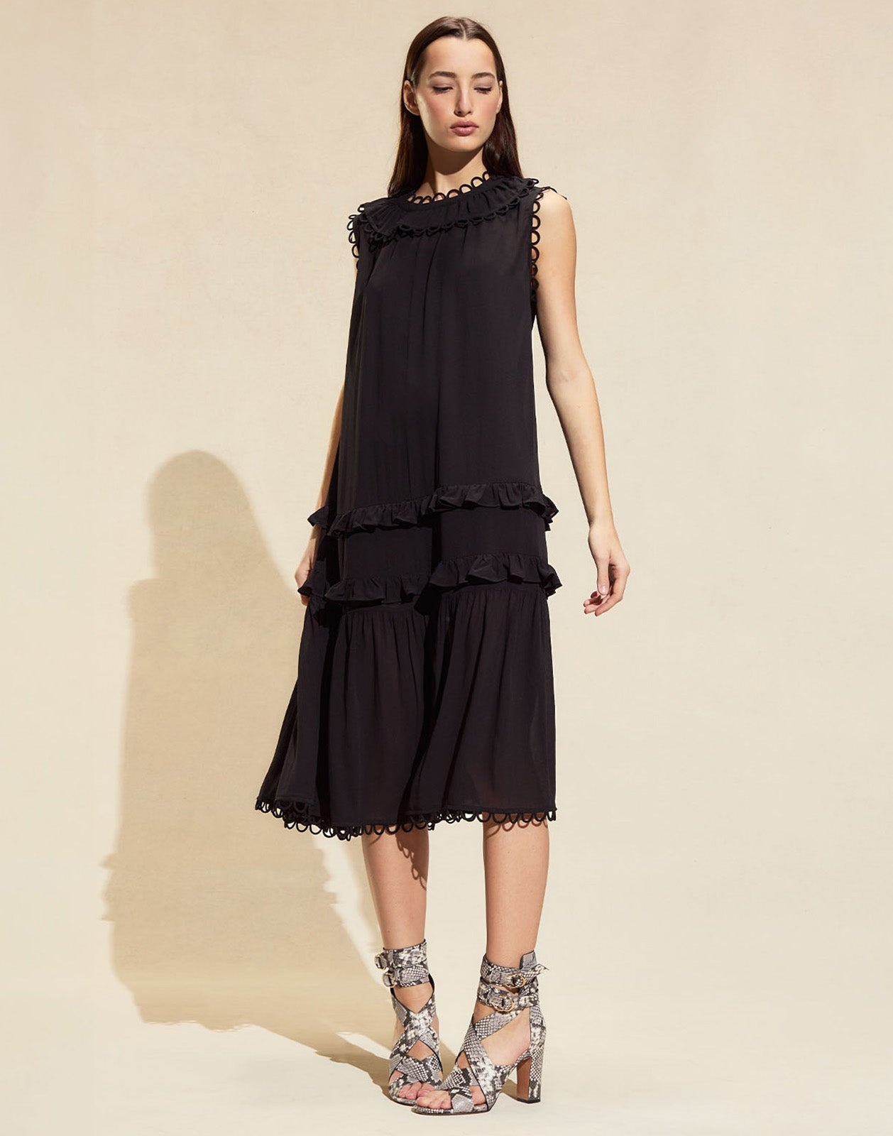Annabelle Sleeveless Midi Dress - 1