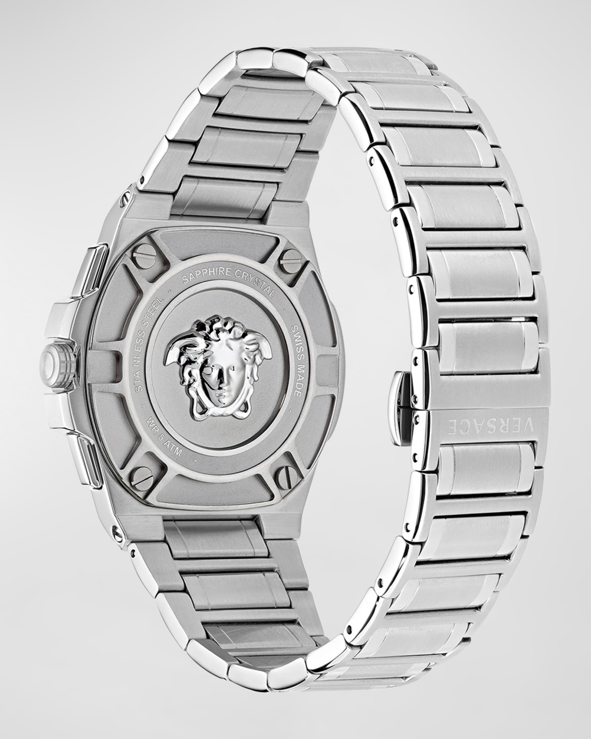 Men's Greca Extreme Chronograph Stainless Steel Bracelet Watch, 45mm - 4