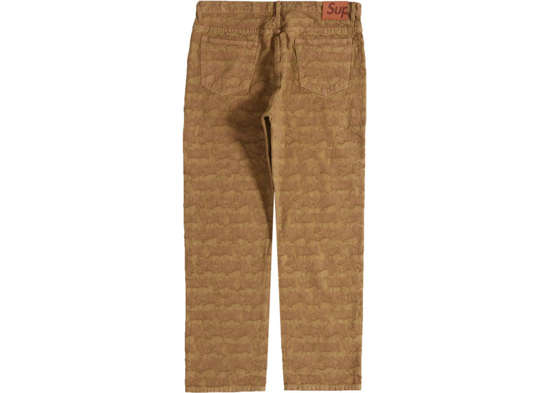 Supreme Supreme Fat Tip Jacquard Regular Jean Olive outlook