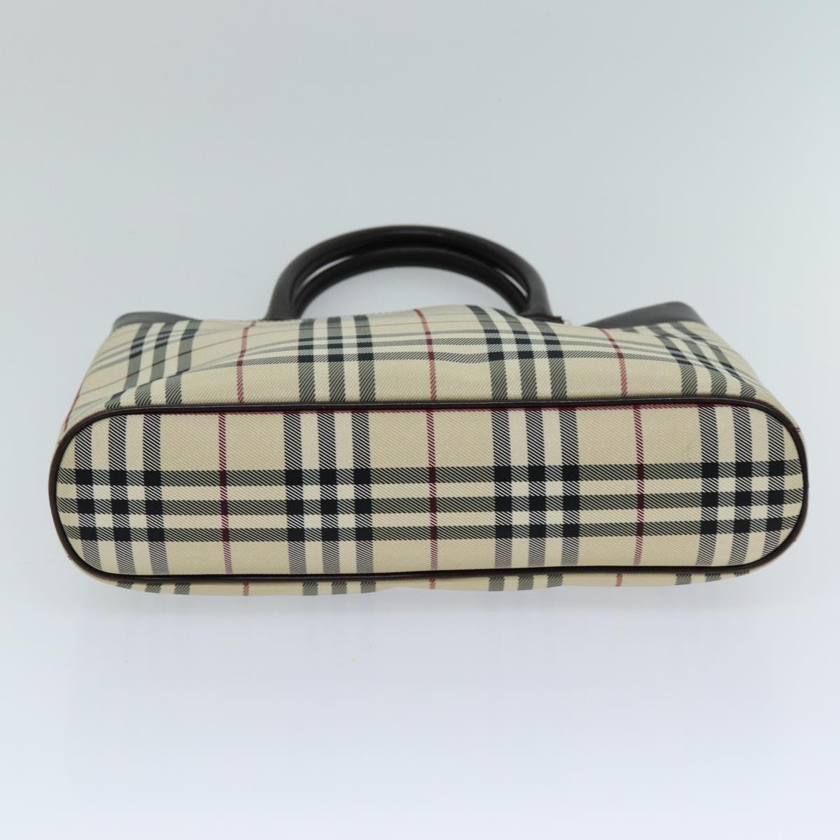 Burberry Nova Check Hand Bag Canvas Beige - 5