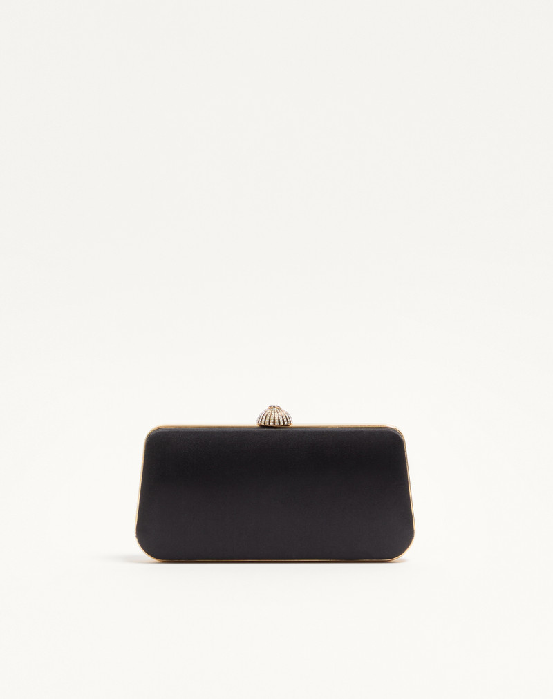 VALENTINO GARAVANI CARRY SECRETS MINAUDIERE IN SATIN WITH FLORAL EMBROIDERY 5