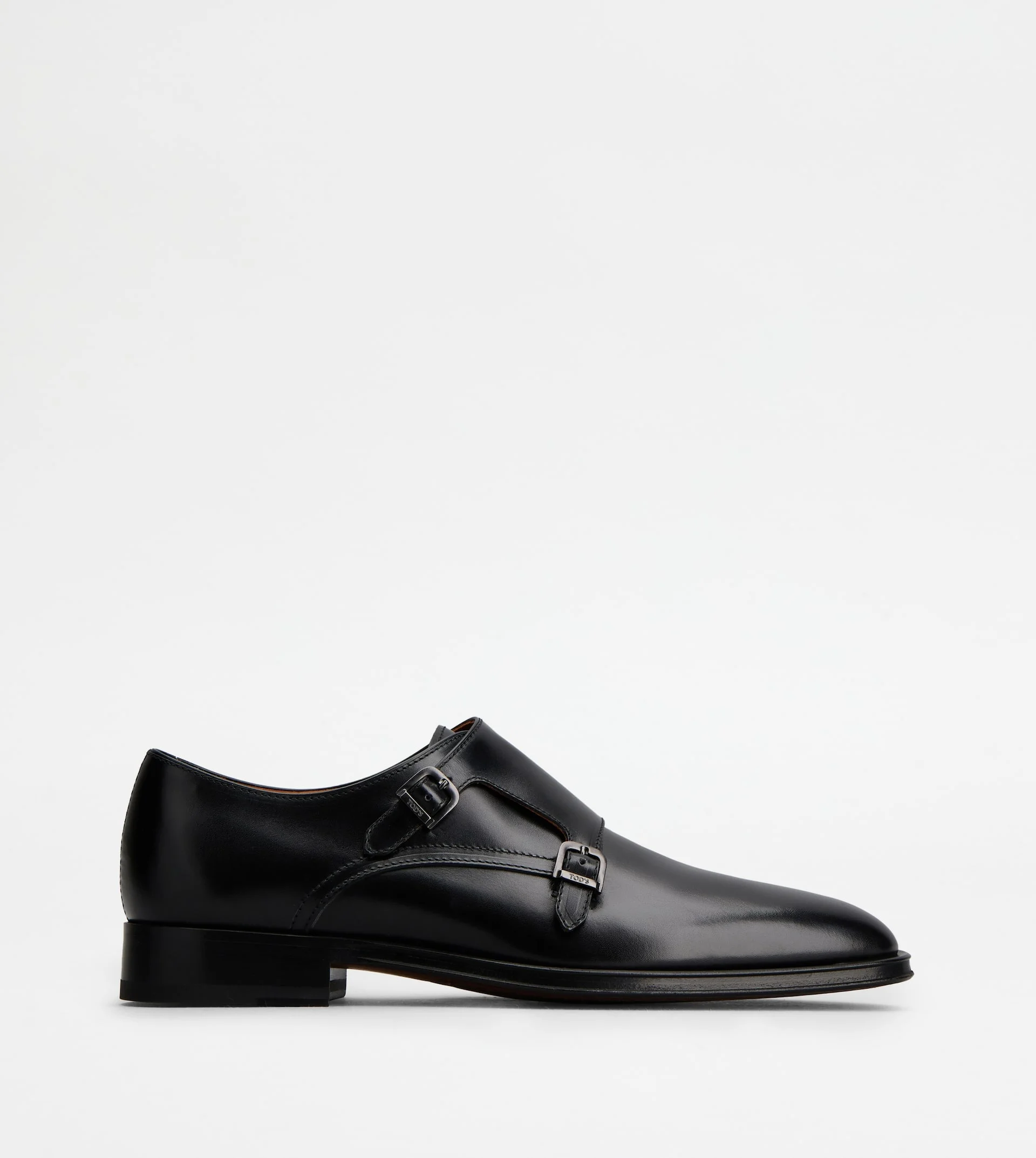 MONKSTRAPS IN LEATHER - BLACK - 1