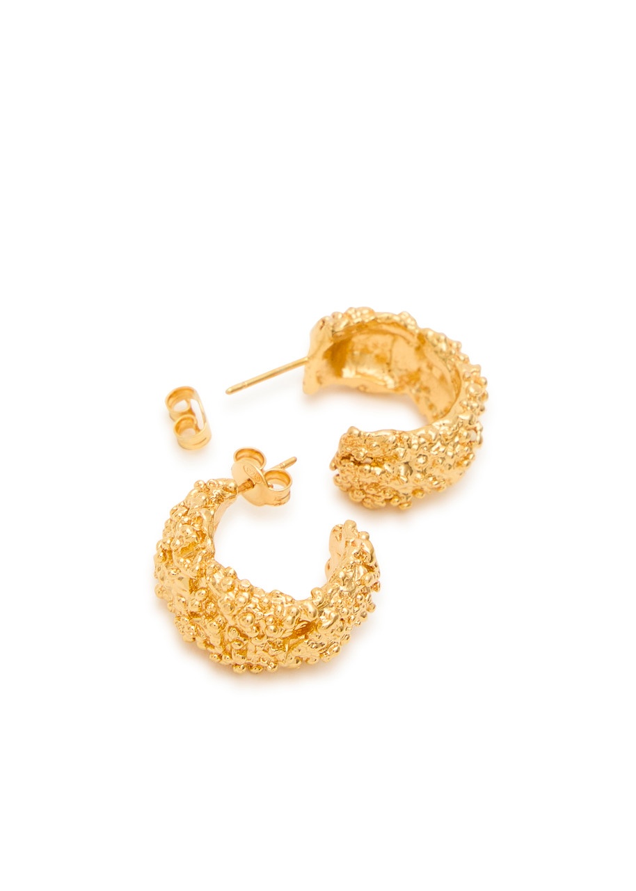 Alighieri The Rocky Road 24kt Gold-plated Hoop Earrings - 3