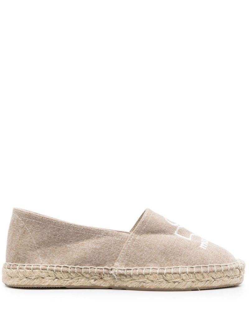 logo-print slip-on espadrilles - 1