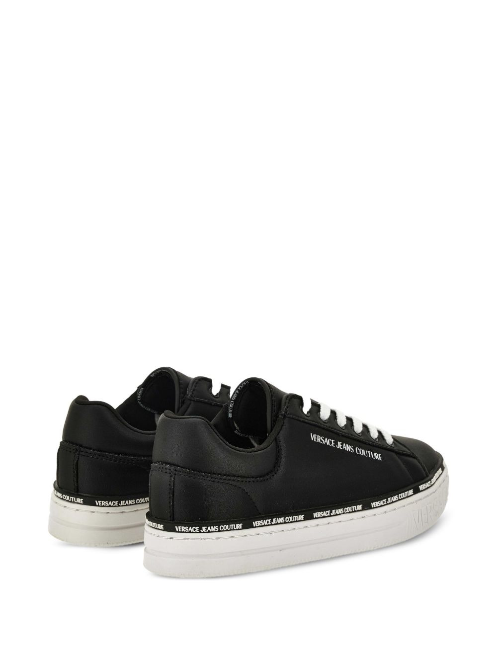 logo-detail lace-up trainers - 3