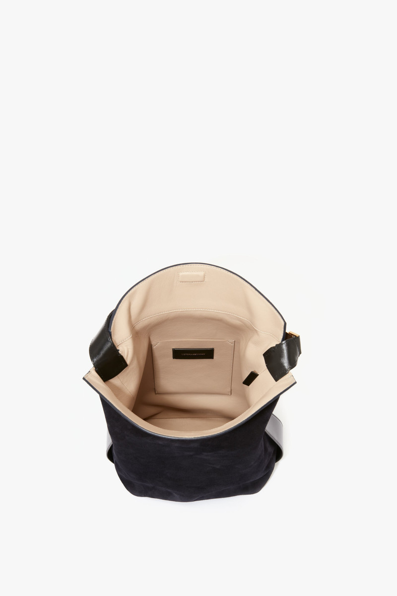 Large Belt Bag in Dark Navy Suede 2