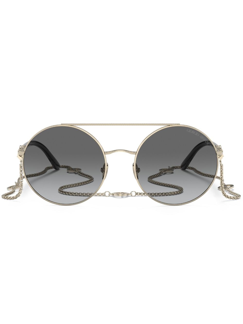 round-frame tinted sunglasses - 1