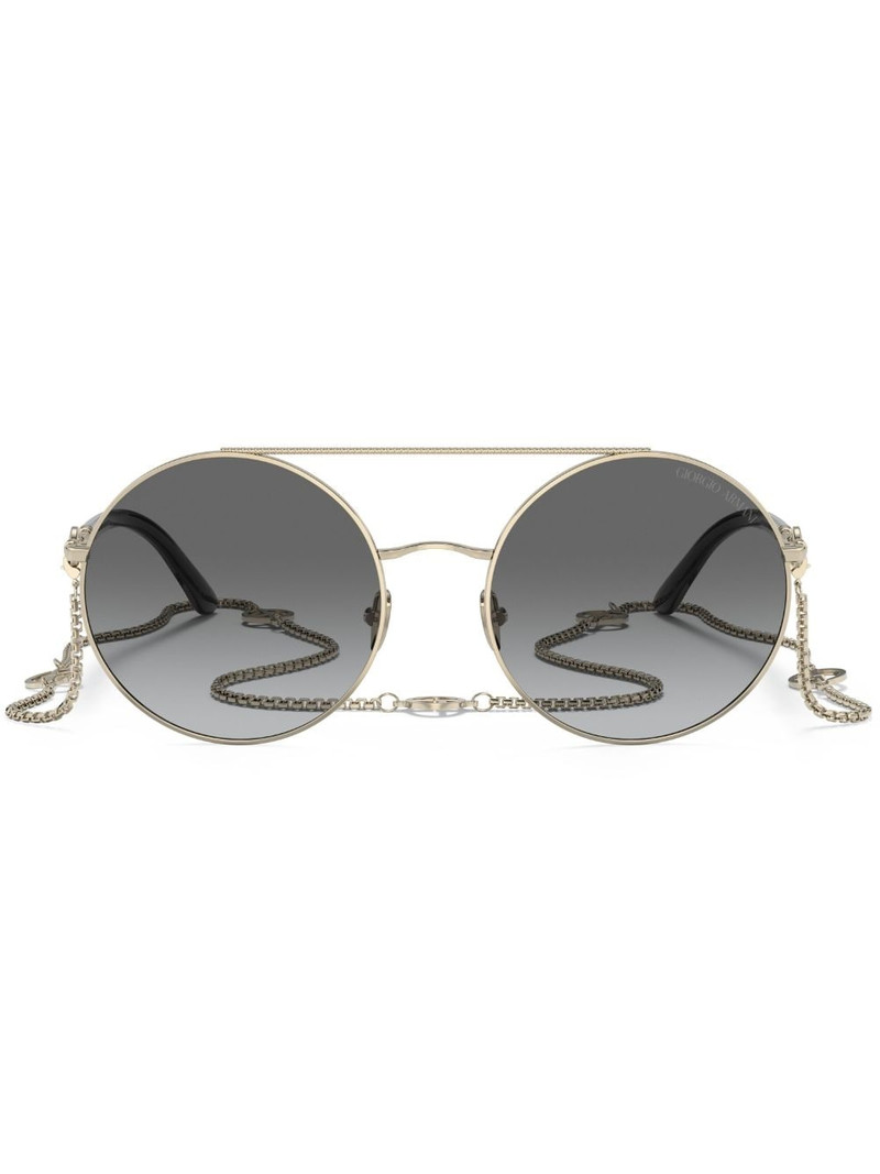 round-frame tinted sunglasses 1