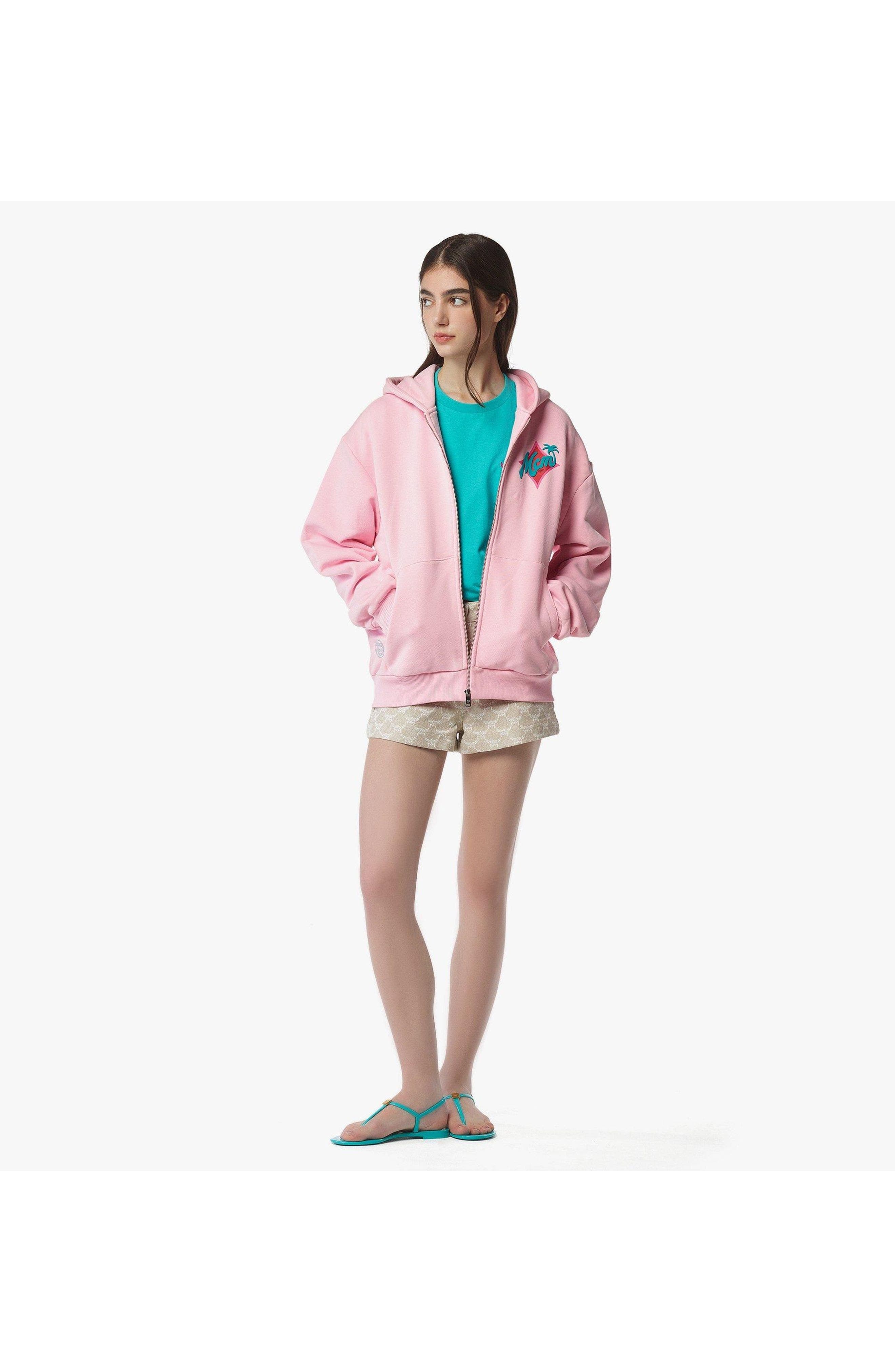 MCM x SNIPES Zip Hoodie in Pink at Nordstrom - 3