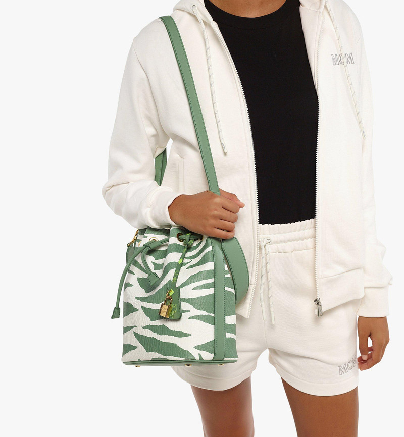 MCM Dessau Drawstring in Meta Safari Canvas outlook