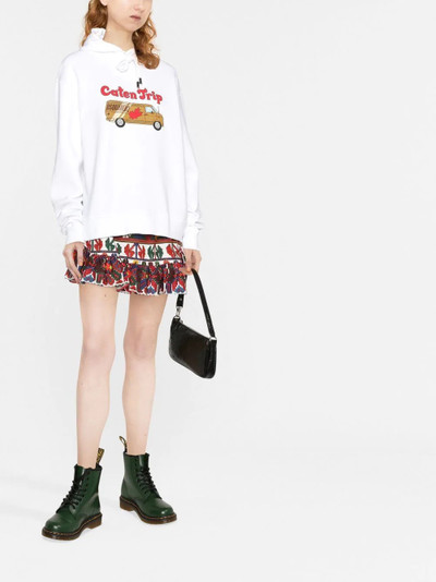 DSQUARED2 graphic-print cotton hoodie outlook