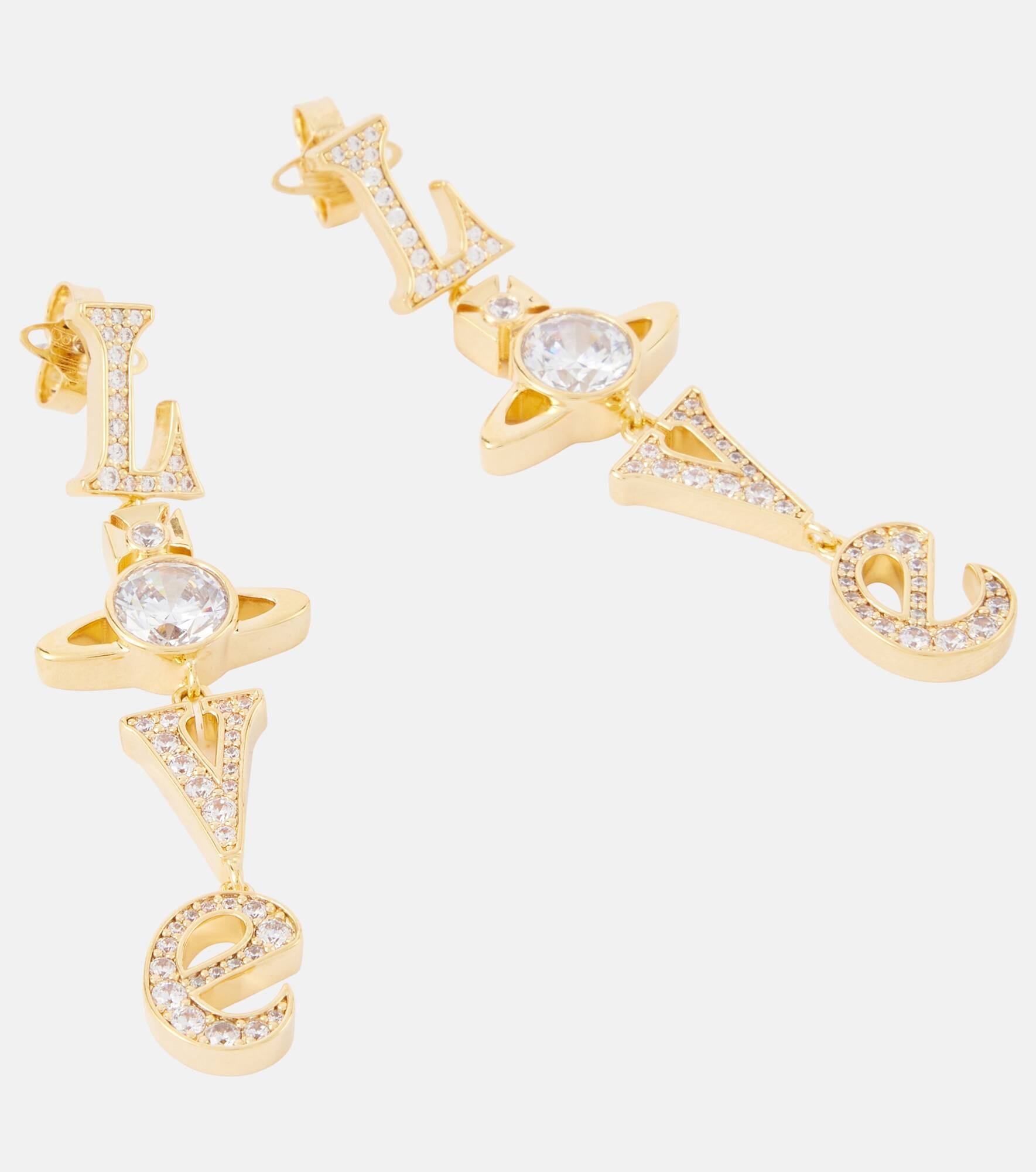 Roderica crystal-embellished earrings - 4
