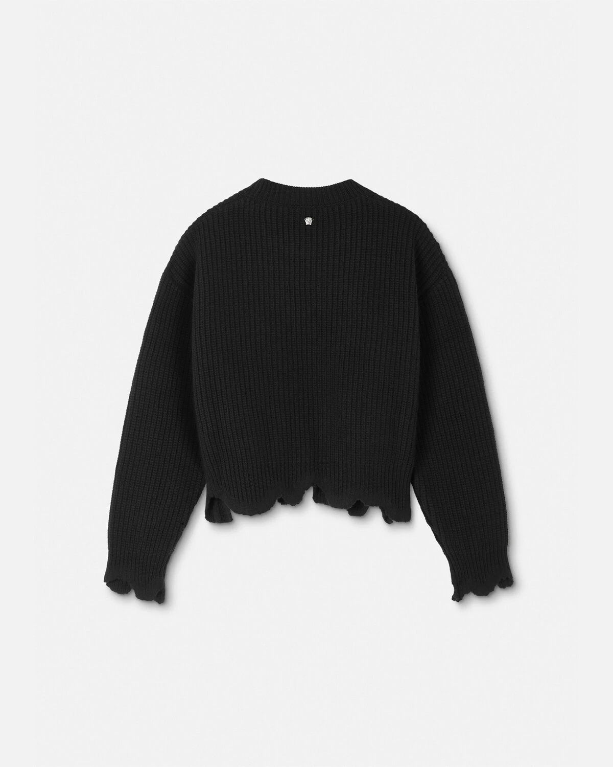 Distressed Knit Sweater - 3