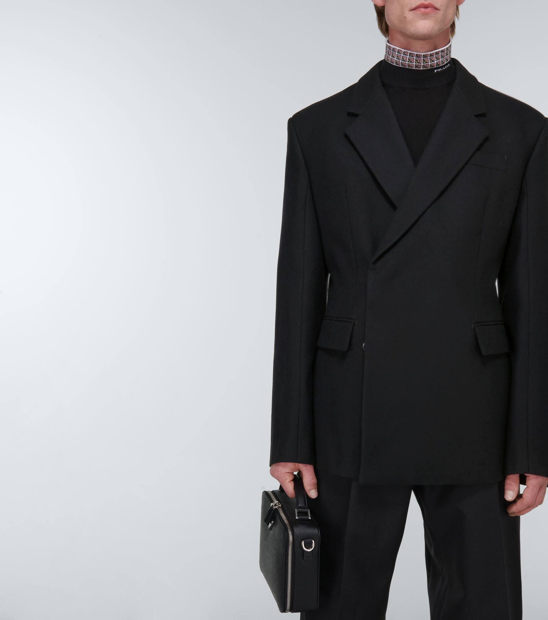 Prada Double-breasted wool blazer | mytheresa | REVERSIBLE