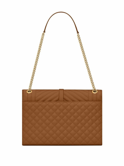 SAINT LAURENT quilted monogram satchel outlook