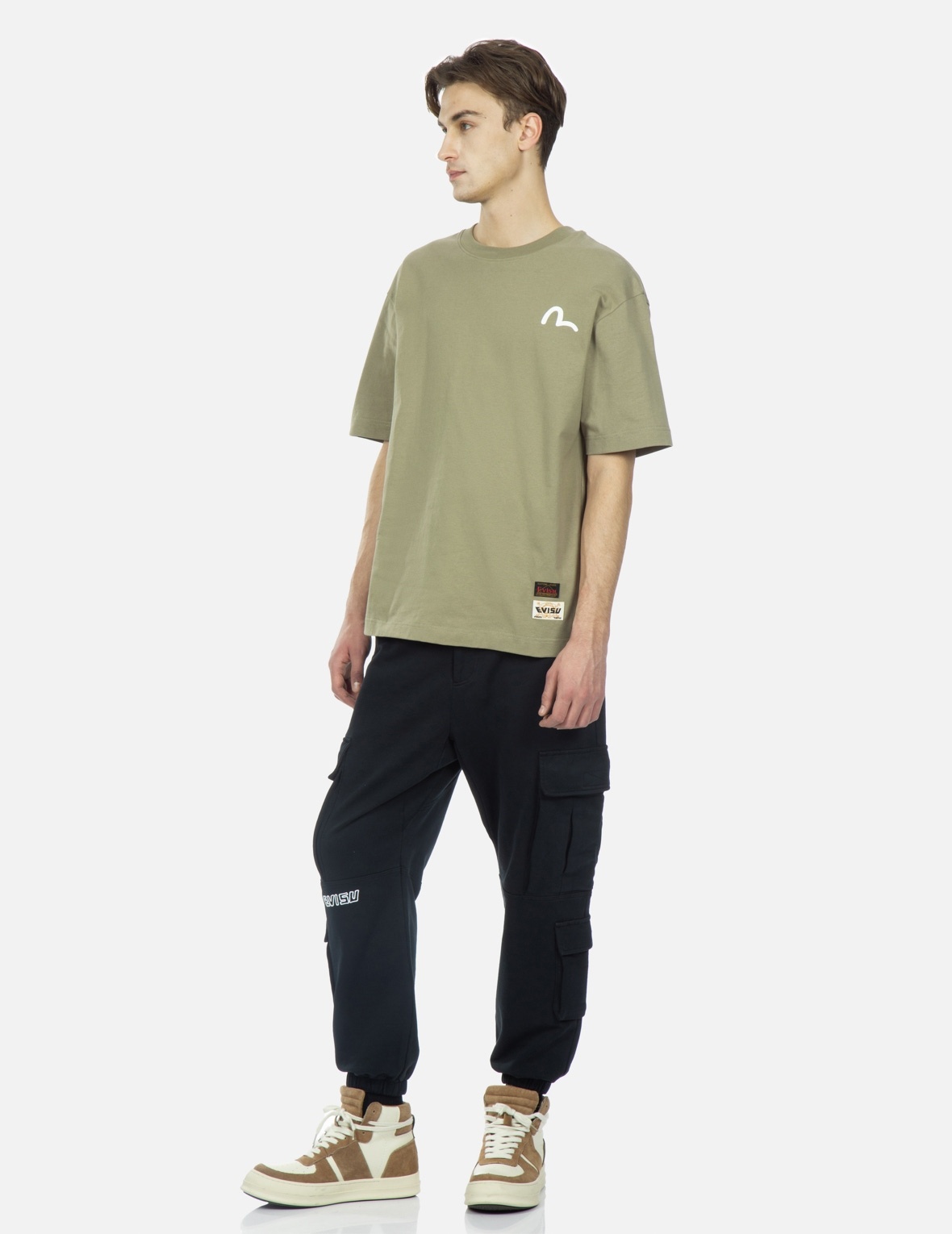 GODHEAD AND LOGO PRINT CARGO PANTS - 4