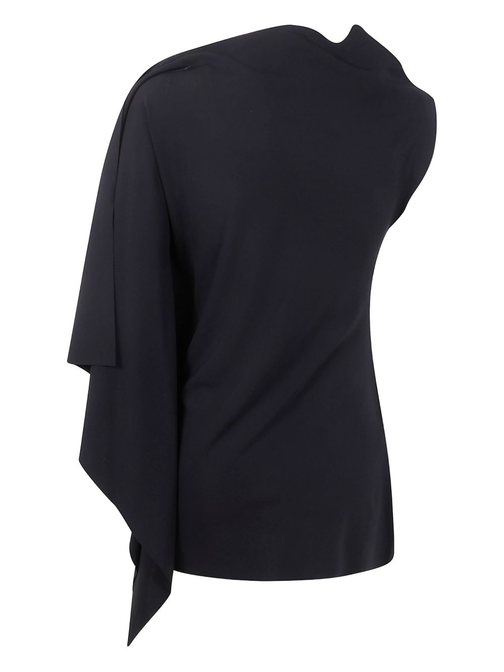 draped one-shoulder top - 2