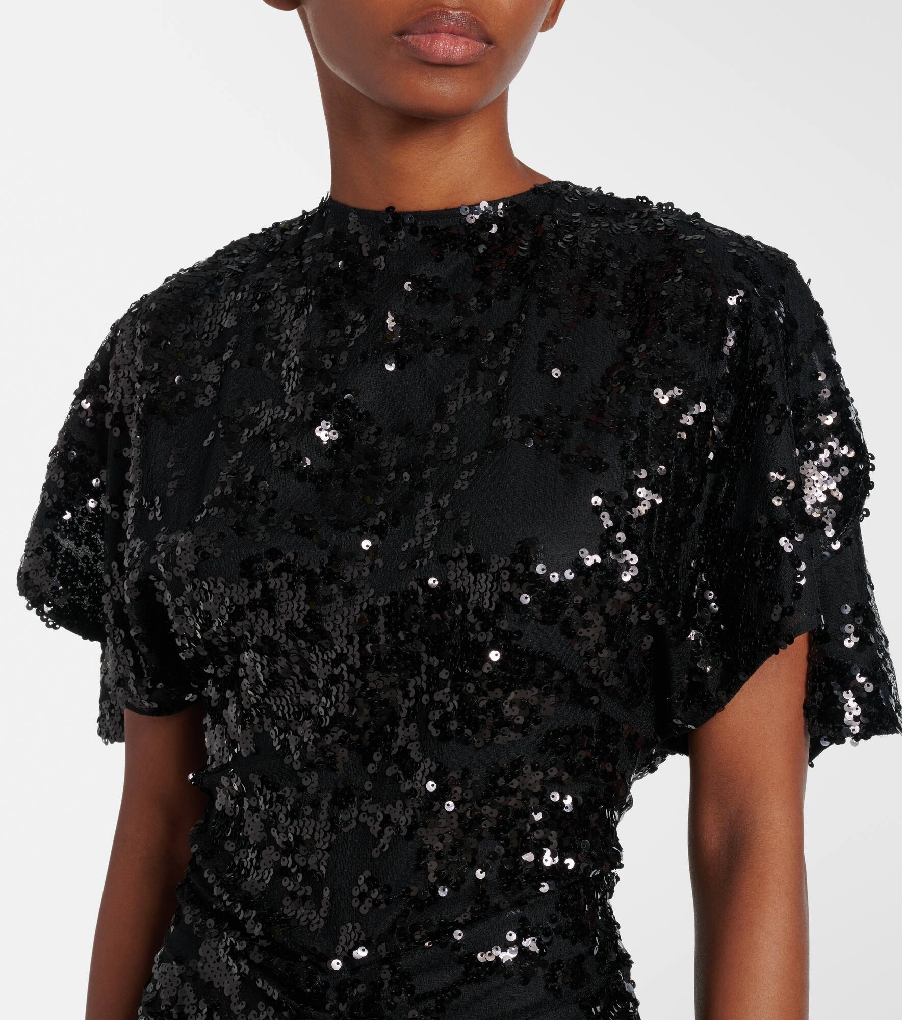 Sequined gathered gown - 4