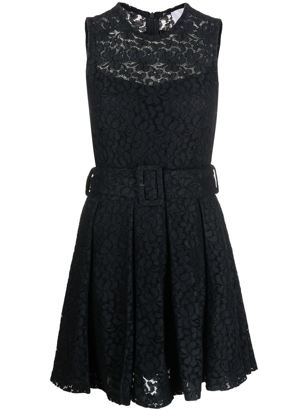 lace-detail sleeveless mini dress - 1