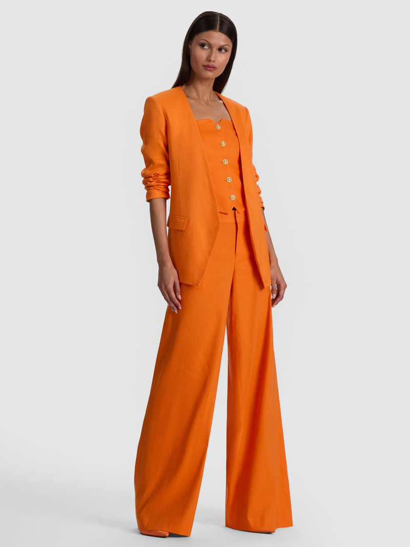 CORBIN COLLARLESS LINEN BLAZER 3