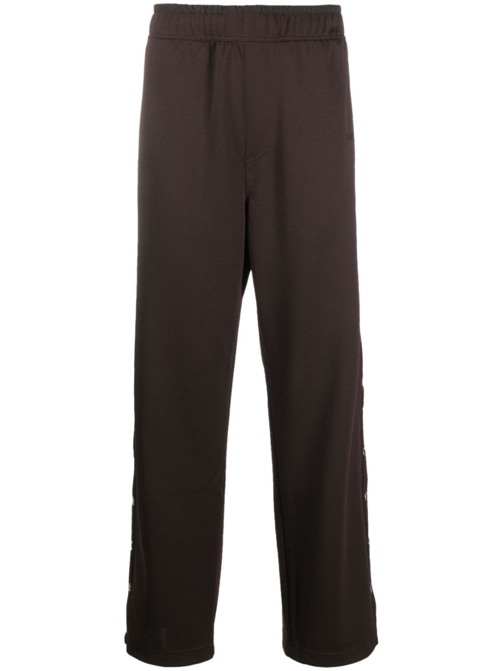 Curb-detail buttoned track pants - 1