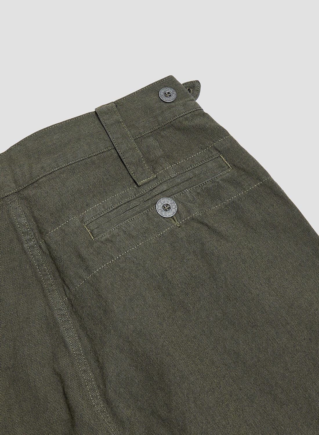 Navvie Pant Cotton Broken Twill in Army - 6