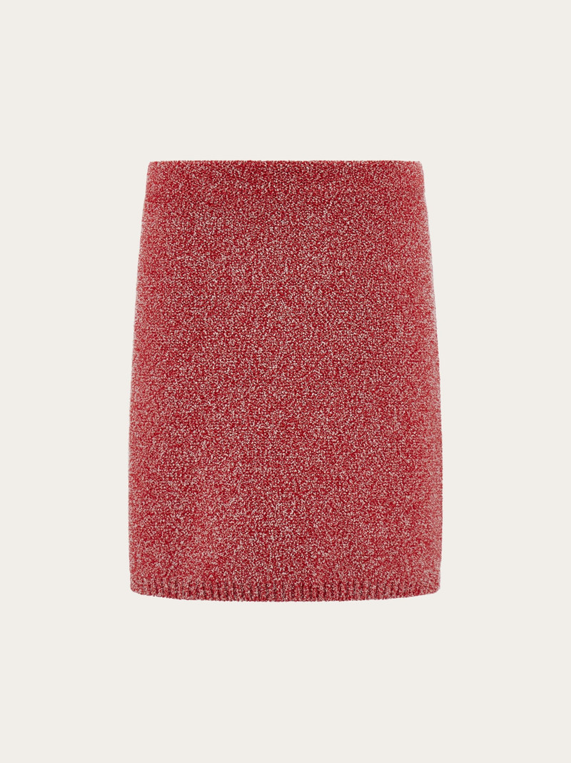 Bouclé mini skirt - 1