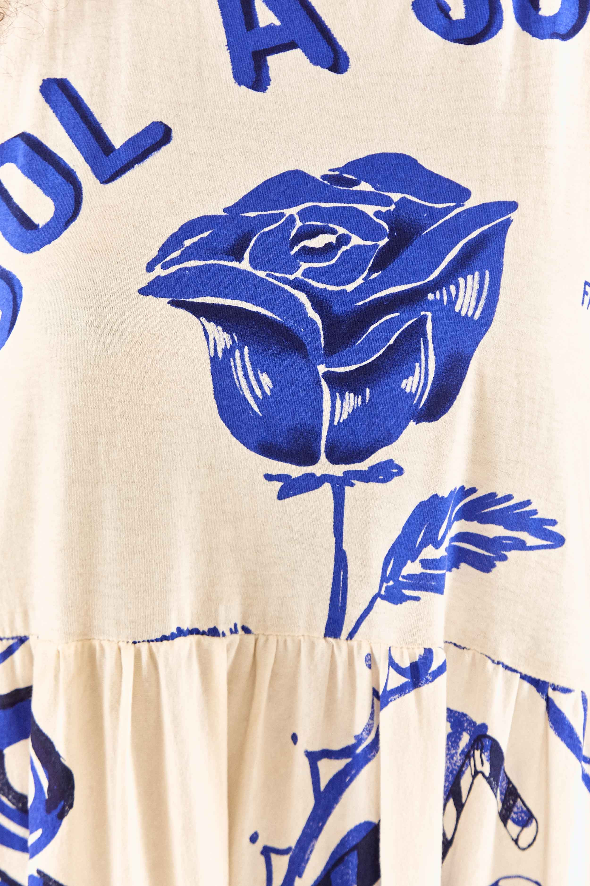 White Rainha Das Aguas T Shirt Dress - 6