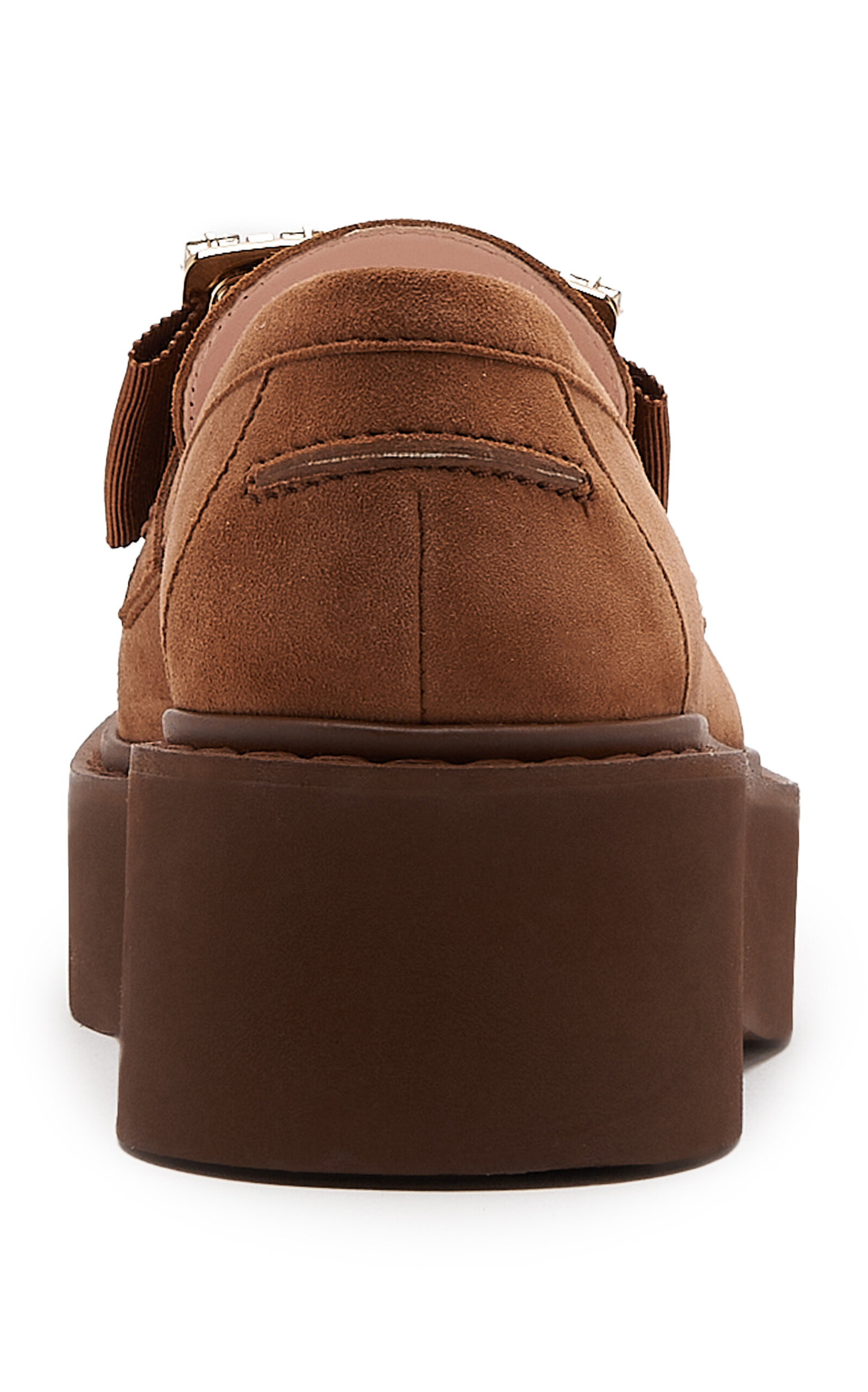 Viv Rangers Strass-Detailed Buckle Platform Loafers brown - 4