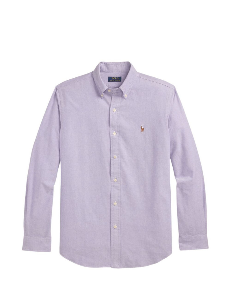 logo-embroidered shirt 1
