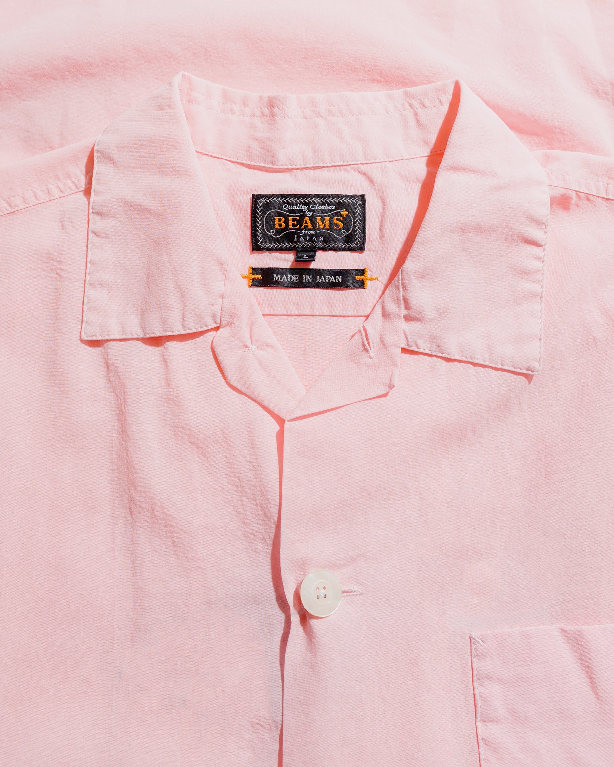 Beach Shirt 100/2 Organdy Garment Dyed Pink - 5