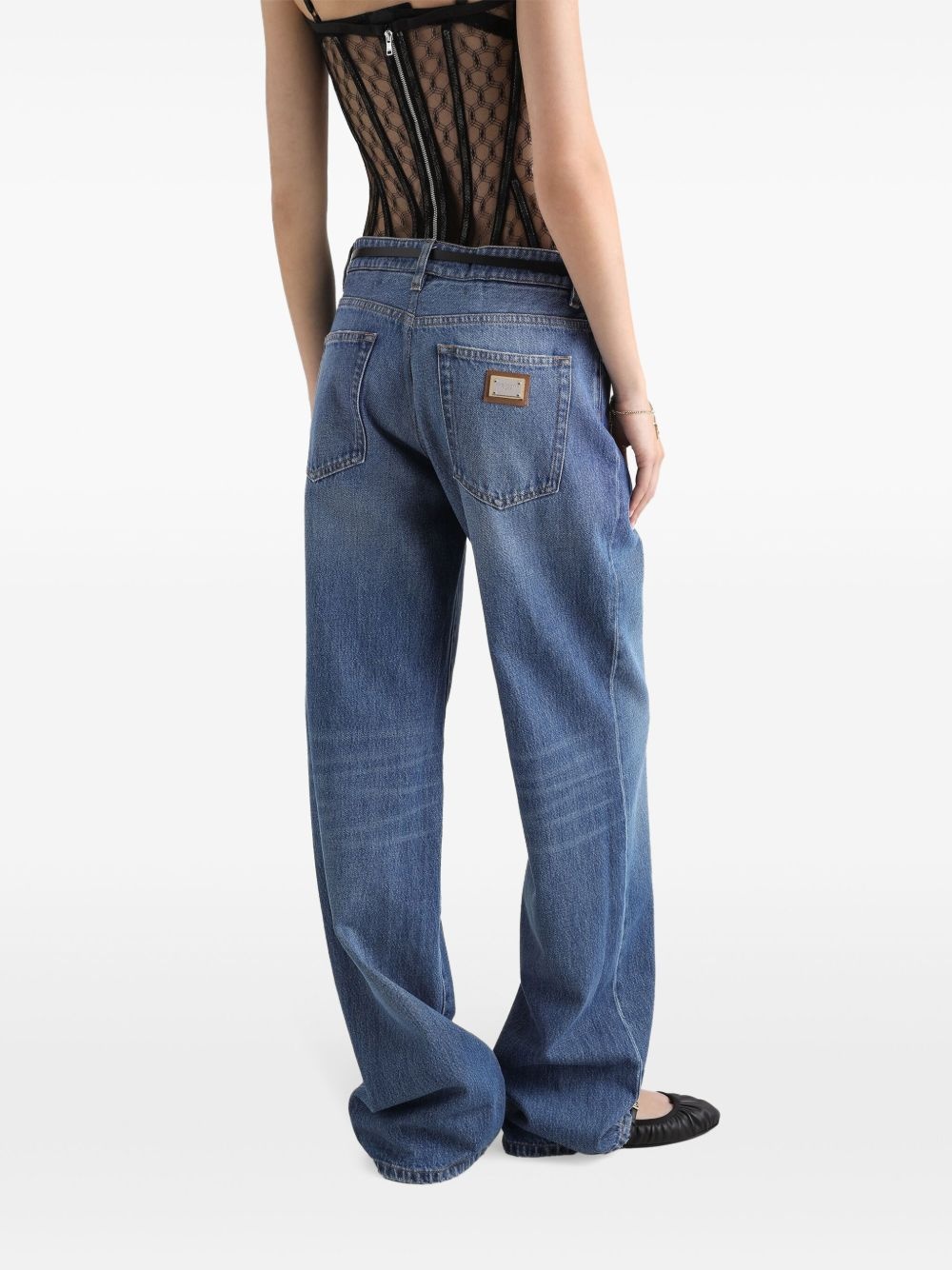 stonewashed jeans - 4