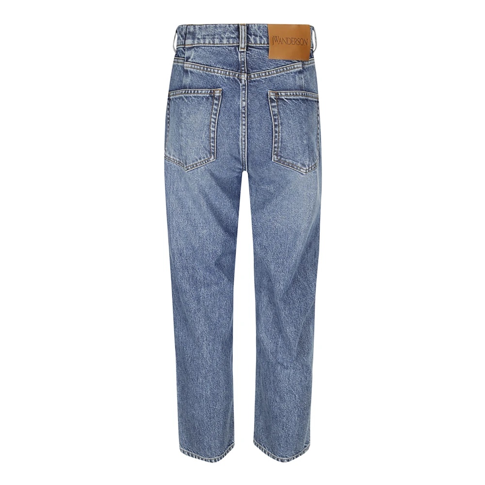 CROPPED STRAIGHT LEG JEANS WITH POCKETS - 2