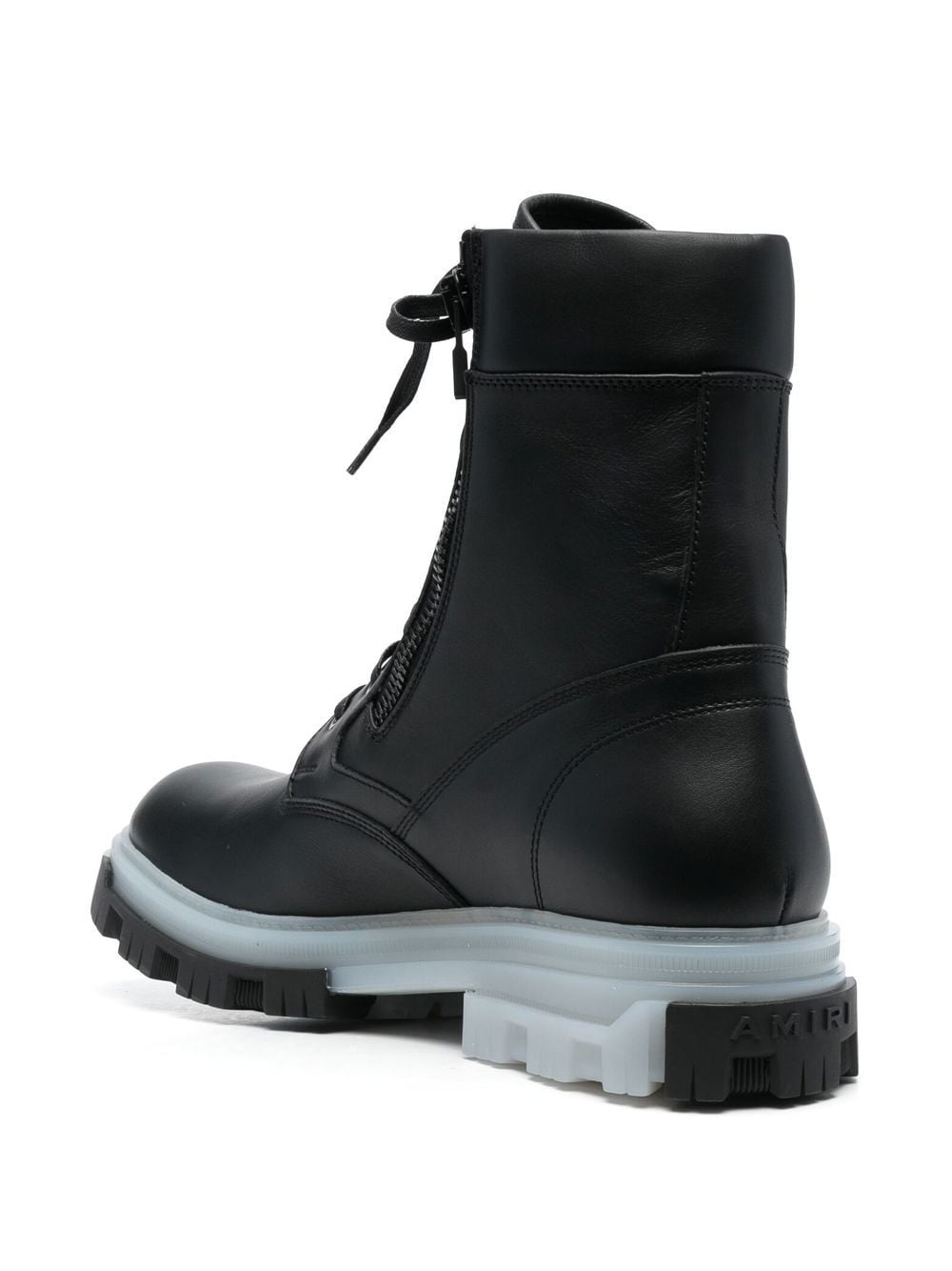 logo patch combat boots - 3