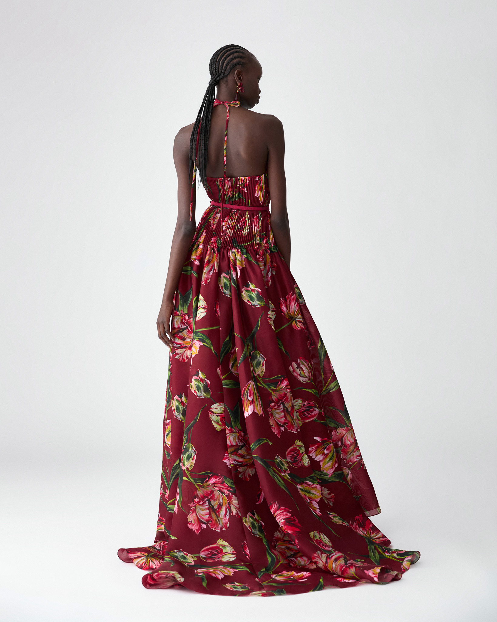 Tulip-Print Gown - 3