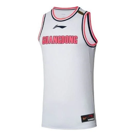 Li-Ning x CBA Guangdong Southern Tigers Jersey 'White Red' AAYR443-1 - 1