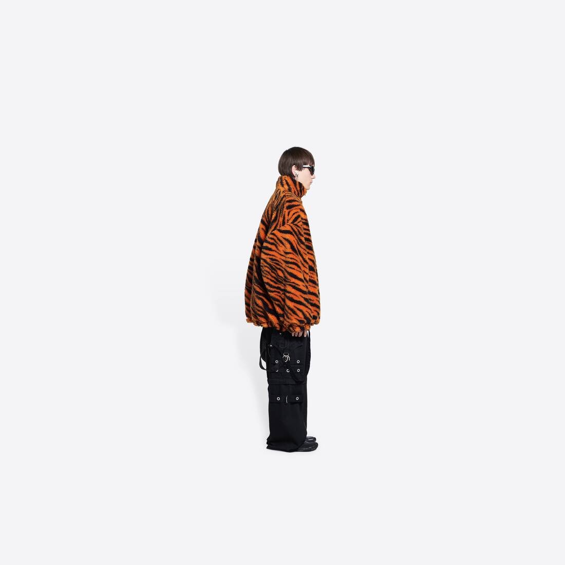 Men's Year Of The Tiger Zip-up Jacket in Orange - 4