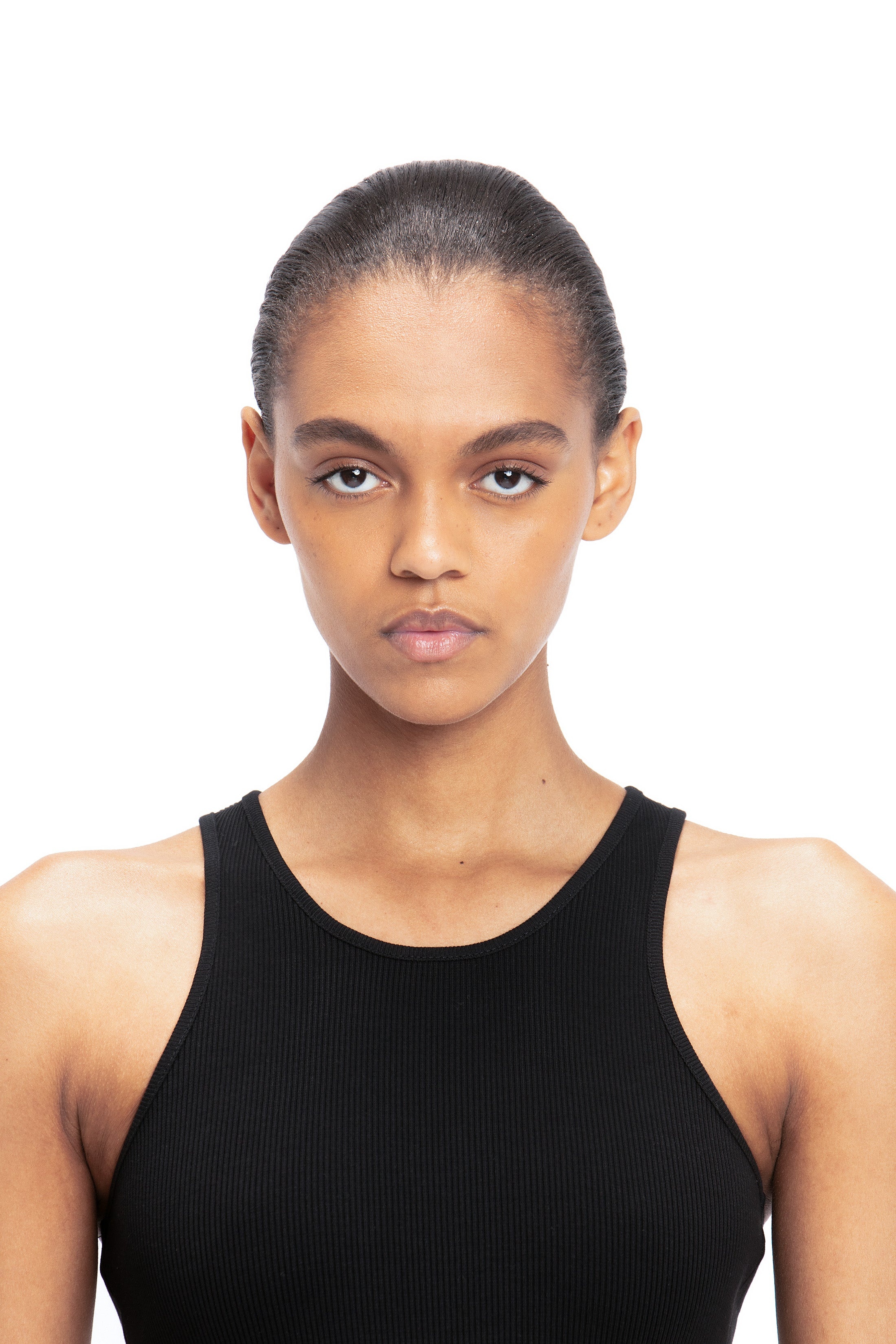High Leg Bodysuit In Black - 5