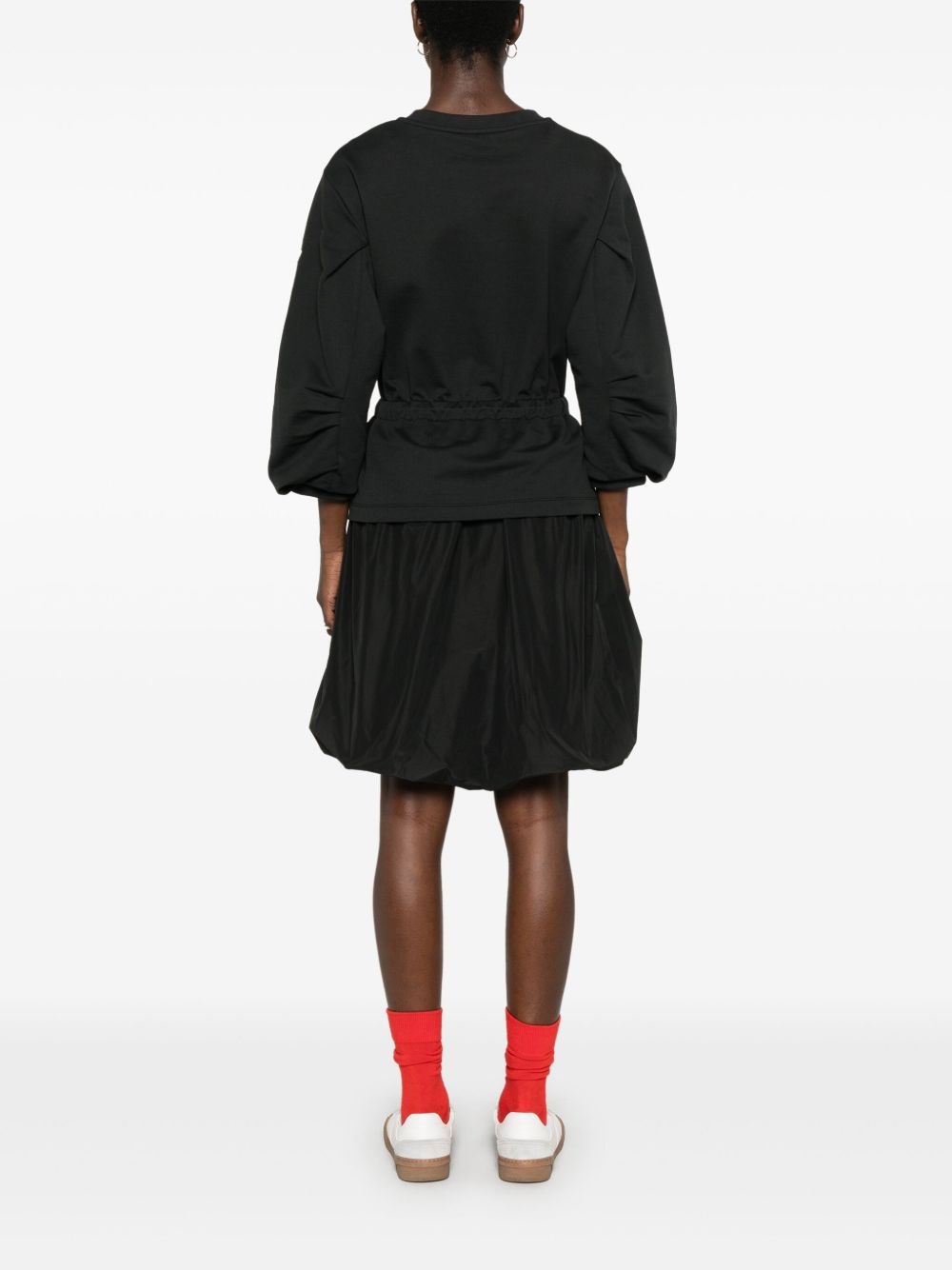 logo-patch mini dress - 4