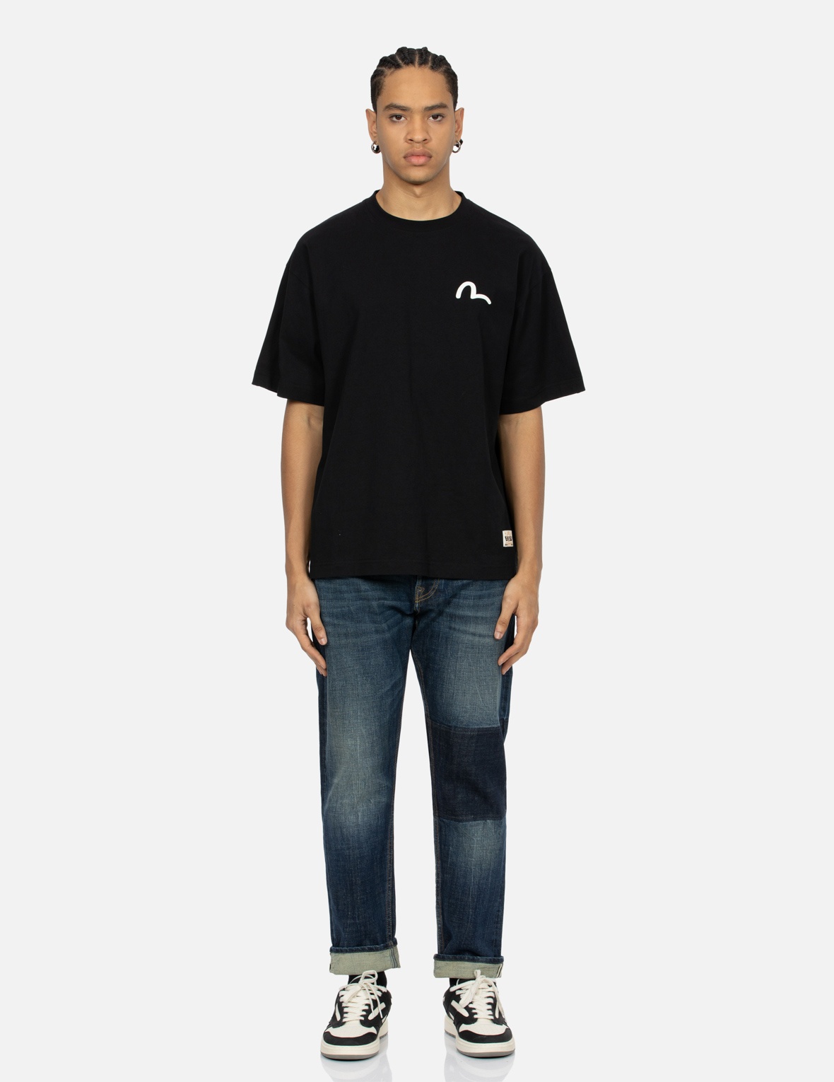 FOAM LINE KAMON AND SEAGULL DAICOCK PRINT LOOSE FIT T-SHIRT - 6