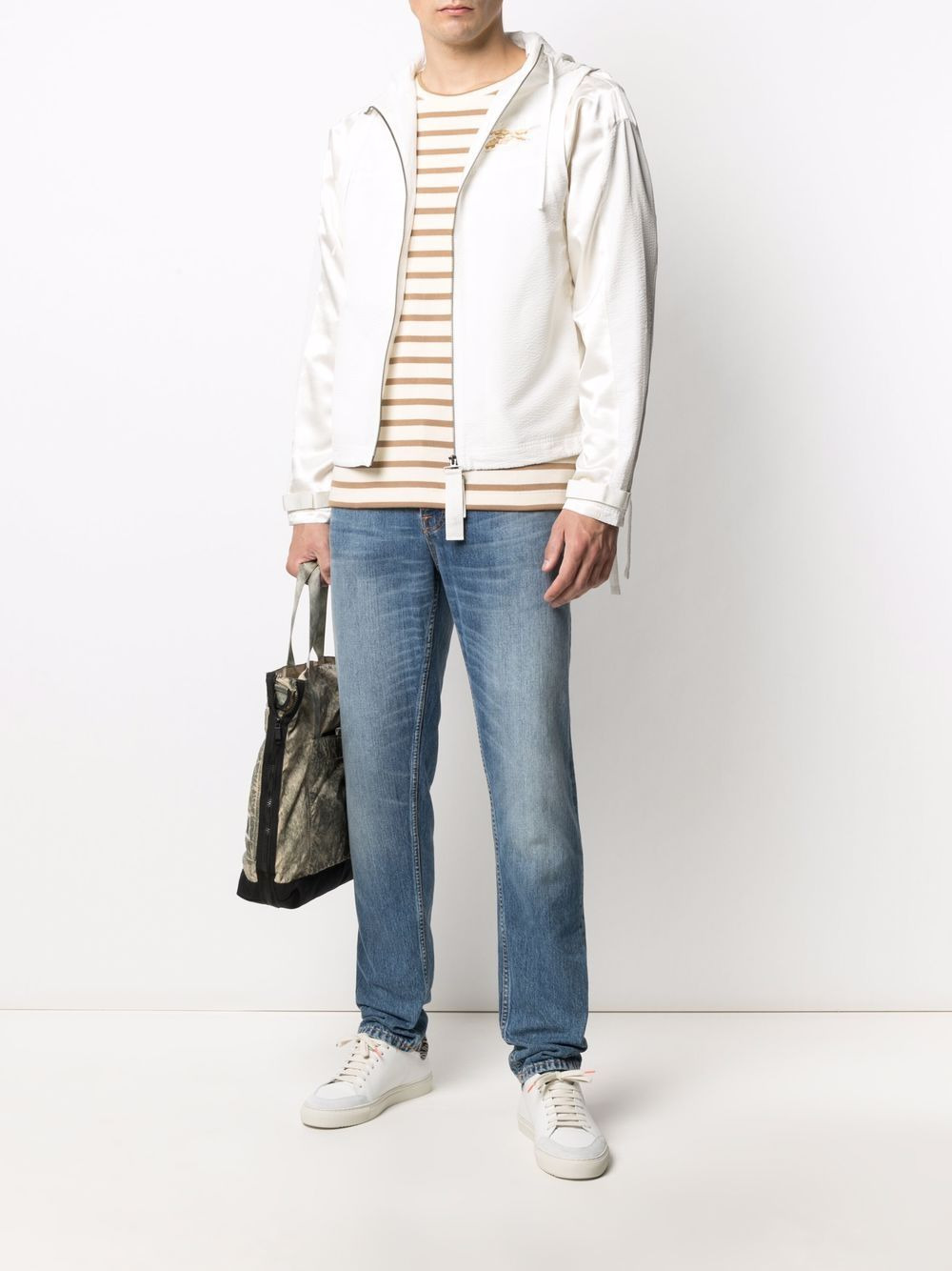 x Cottweiler convertible seersucker-weave jacket - 2