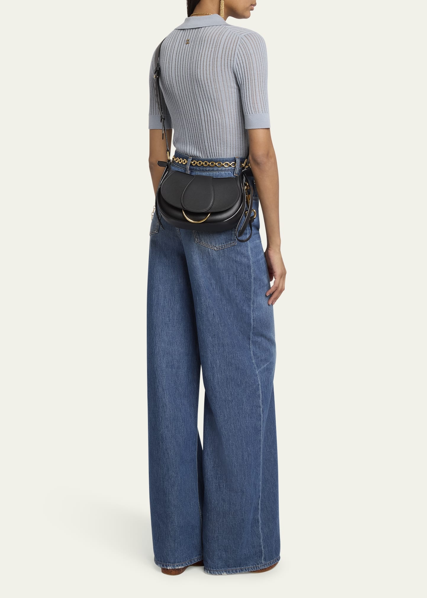 Ride Small Flap Crossbody Bag in Calfskin - 6