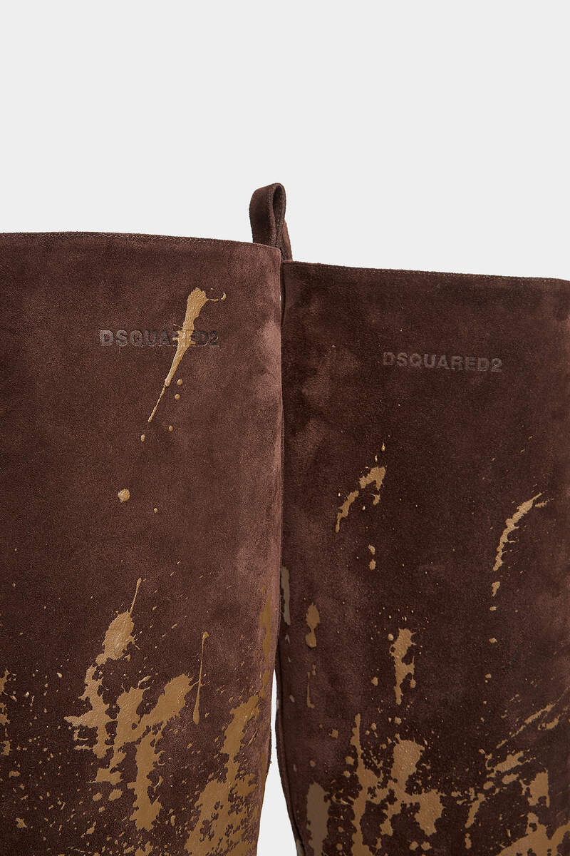 DEANDAY HEELED LEATHER LONG BOOTS - 4