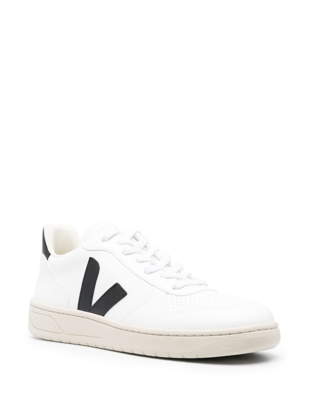 V-10 logo-patch sneakers - 2