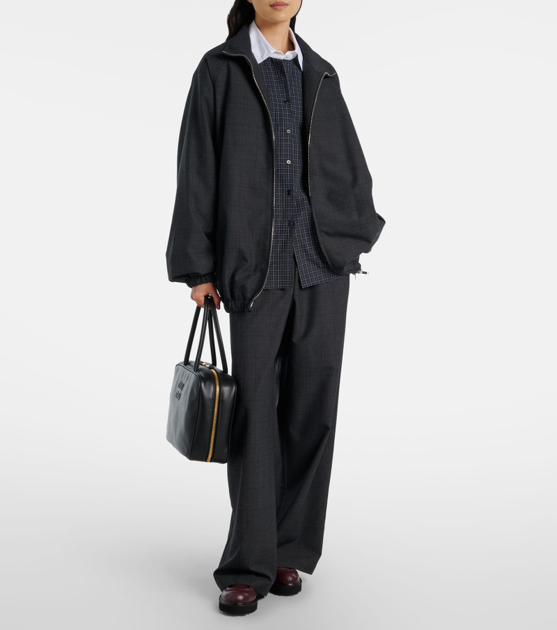 The Frankie Shop Baxter plaid wide-leg pants outlook