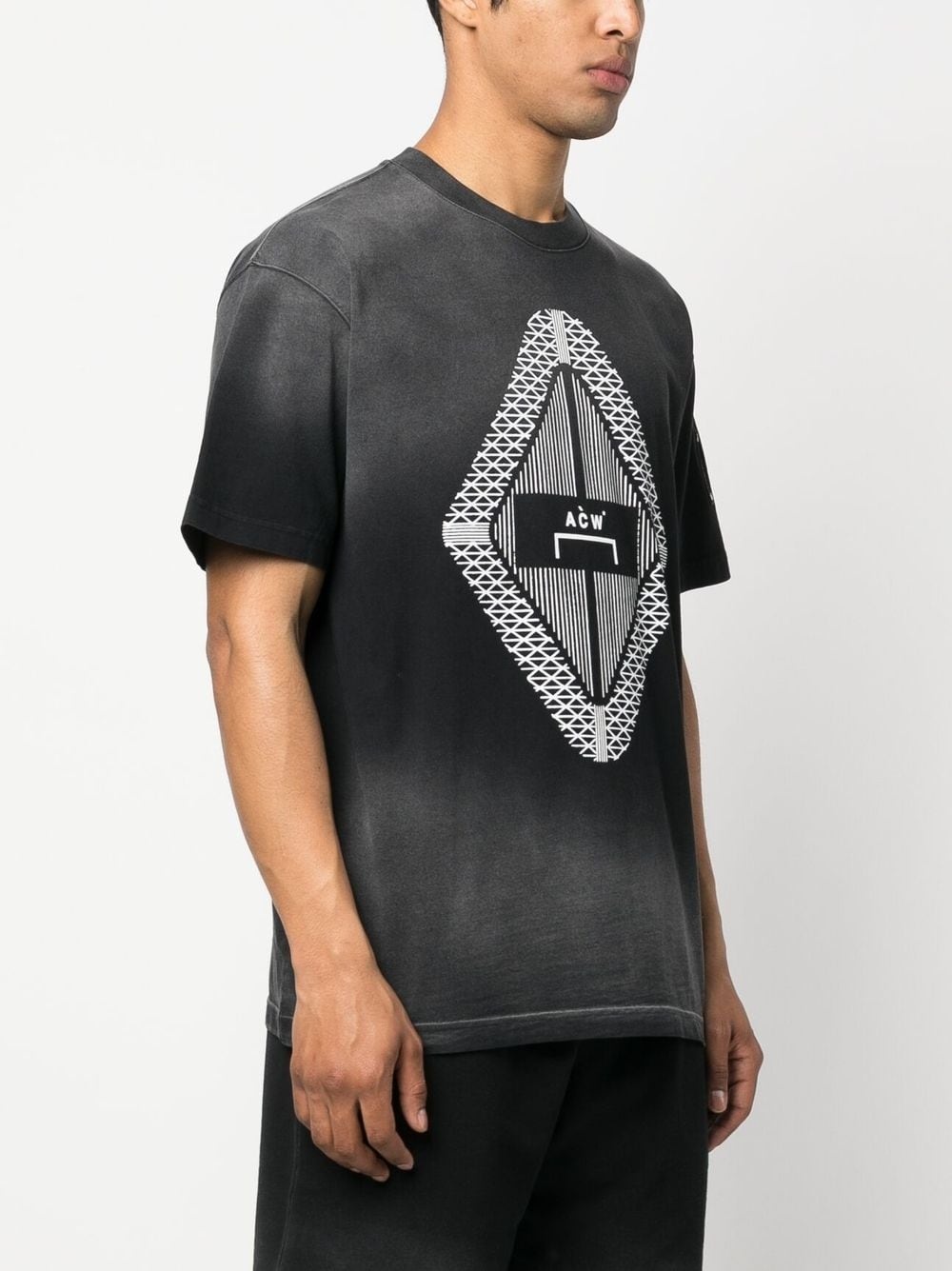 Gradient logo-print T-shirt - 3