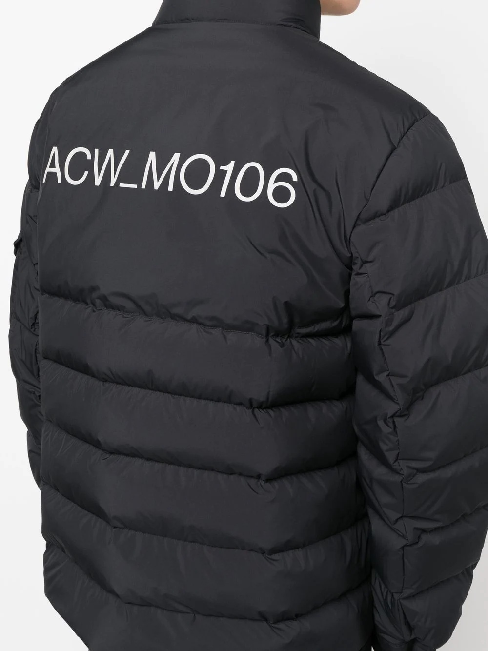 logo-print padded jacket - 5