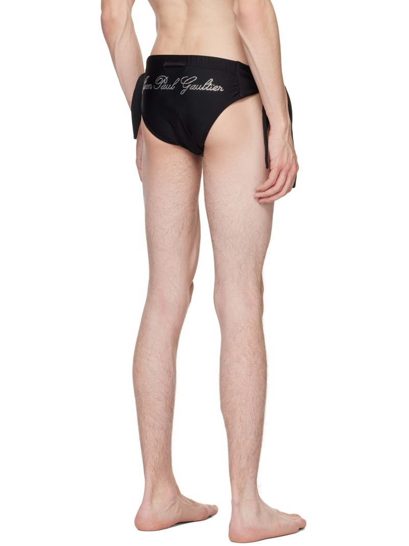 Jean Paul Gaultier Black Crystal-Cut Swim Briefs outlook