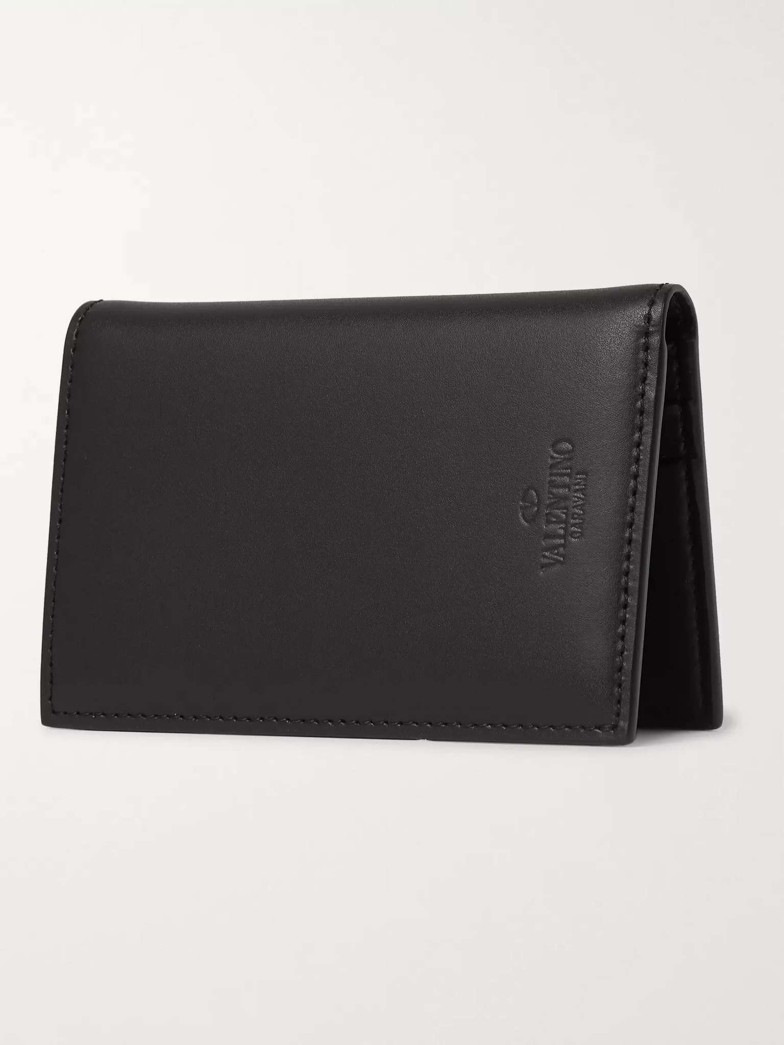 Valentino Garavani Logo-Print Leather Bifold Cardholder - 3