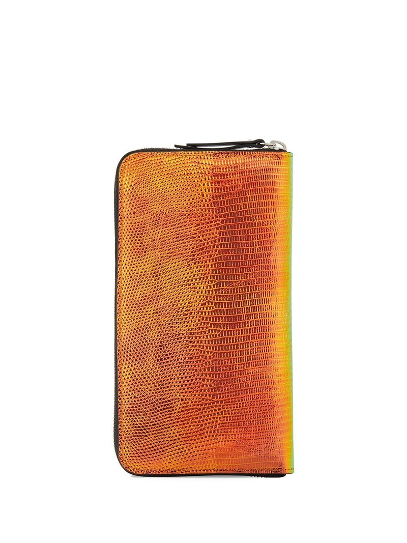 Giuseppe Zanotti iridescent effect continental wallet outlook